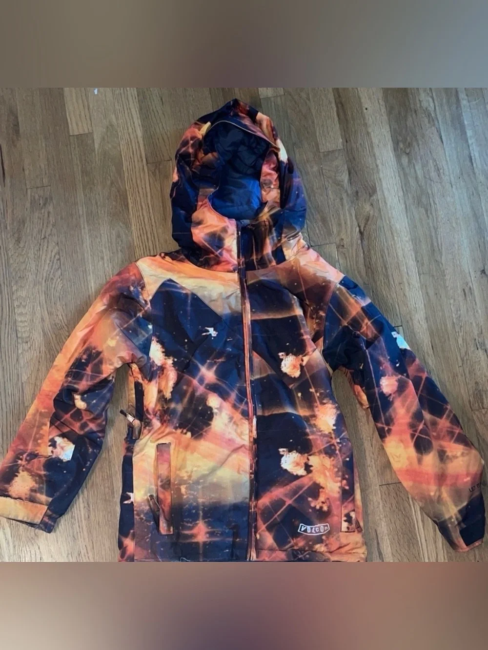 Volcom Snow Jacket - Youth Large - Orange Black